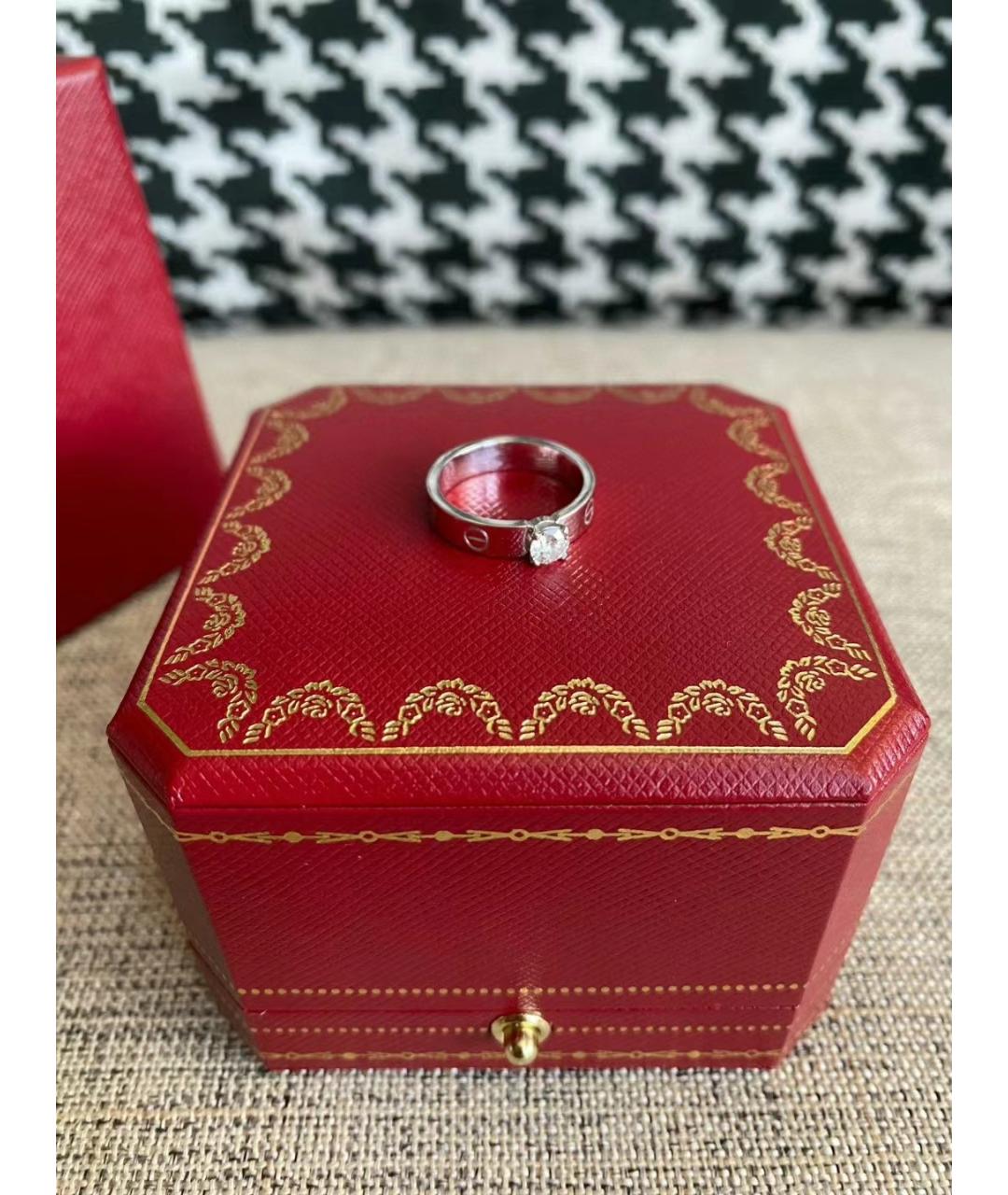 CARTIER Серебряное кольцо из белого золота, фото 4