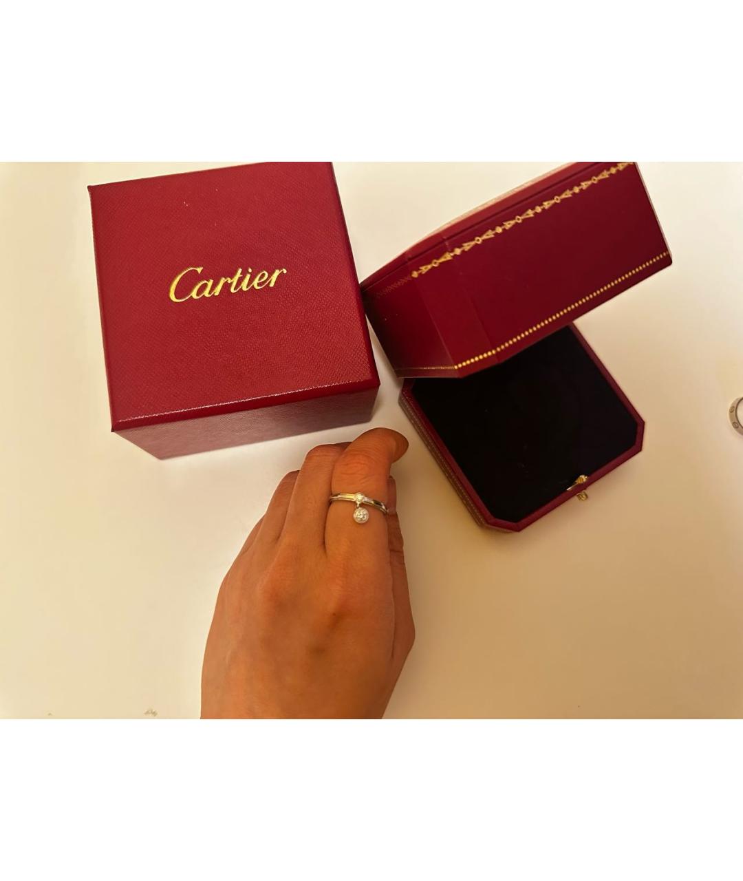 CARTIER Белое кольцо из белого золота, фото 5