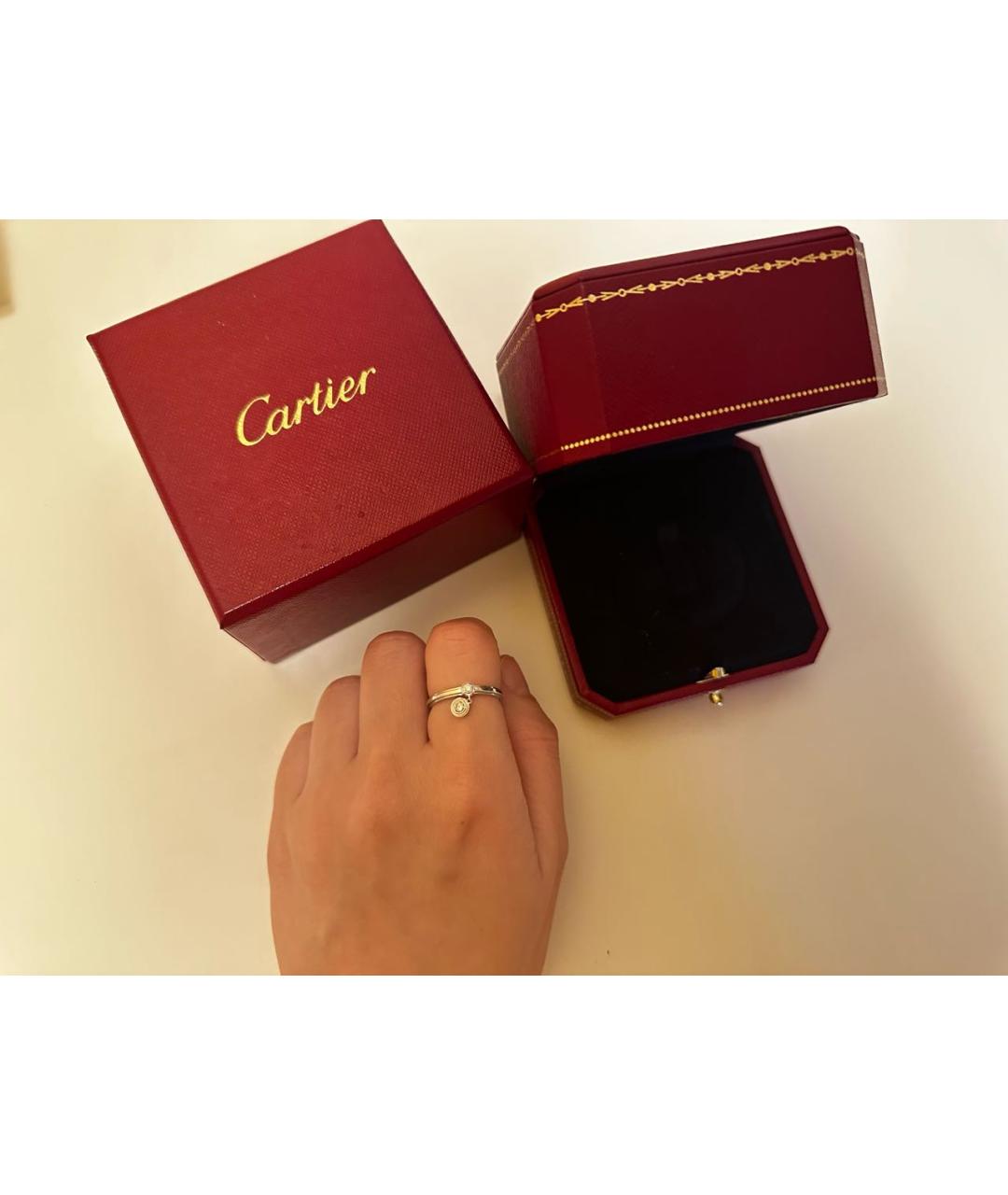 CARTIER Белое кольцо из белого золота, фото 4