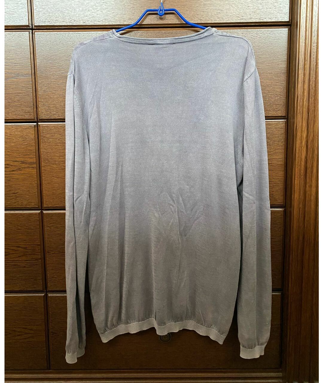 EMANUEL UNGARO Серый хлопковый джемпер / свитер, фото 2