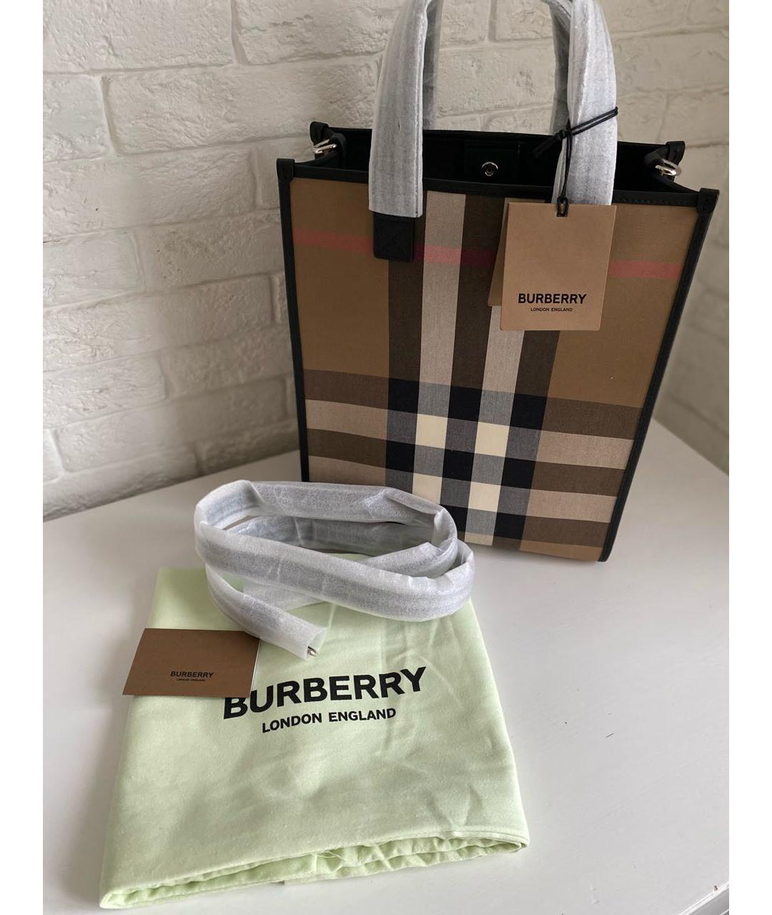 BURBERRY Бежевая сумка тоут, фото 5