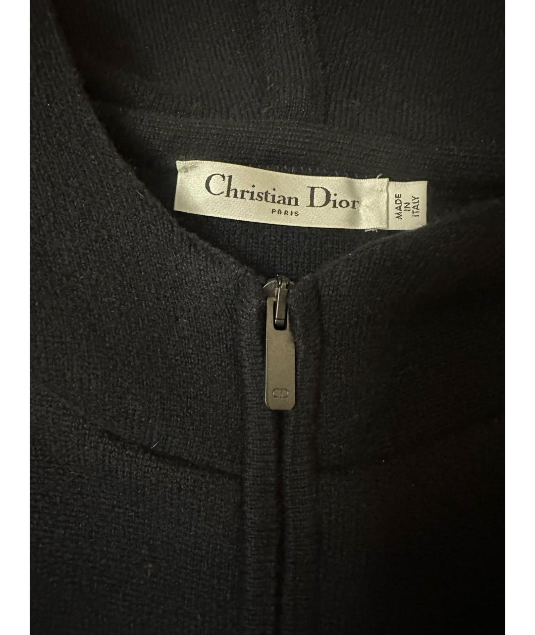 CHRISTIAN DIOR Темно-синий кашемировый джемпер / свитер, фото 3