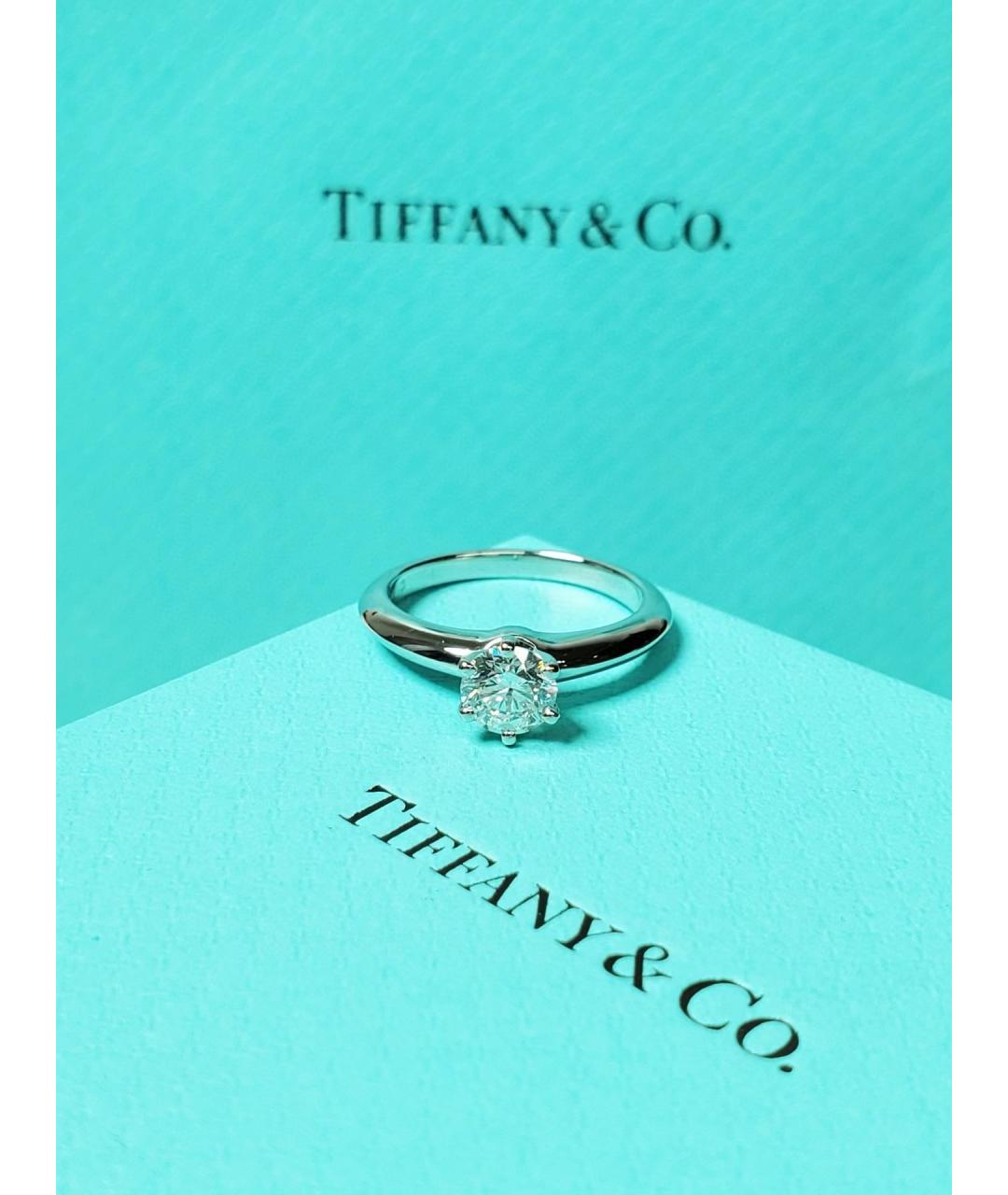 TIFFANY&CO Серебряное кольцо из белого золота, фото 2