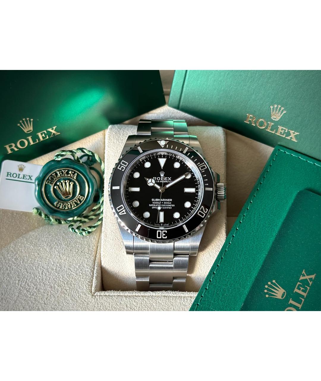 ROLEX Черные часы, фото 3