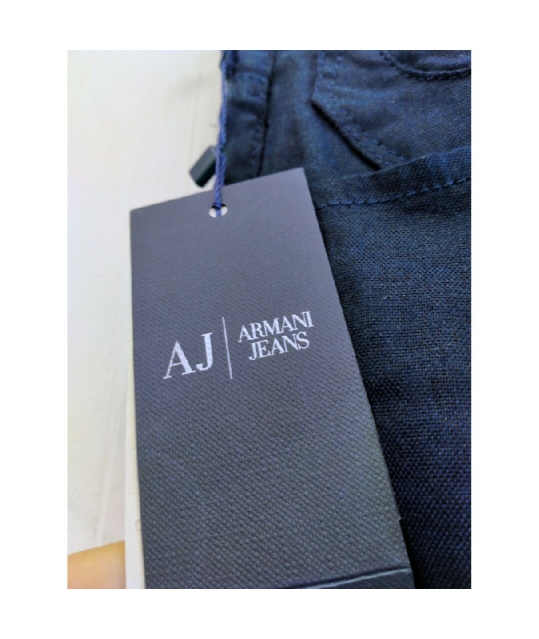 ARMANI JEANS Синие прямые брюки, фото 6