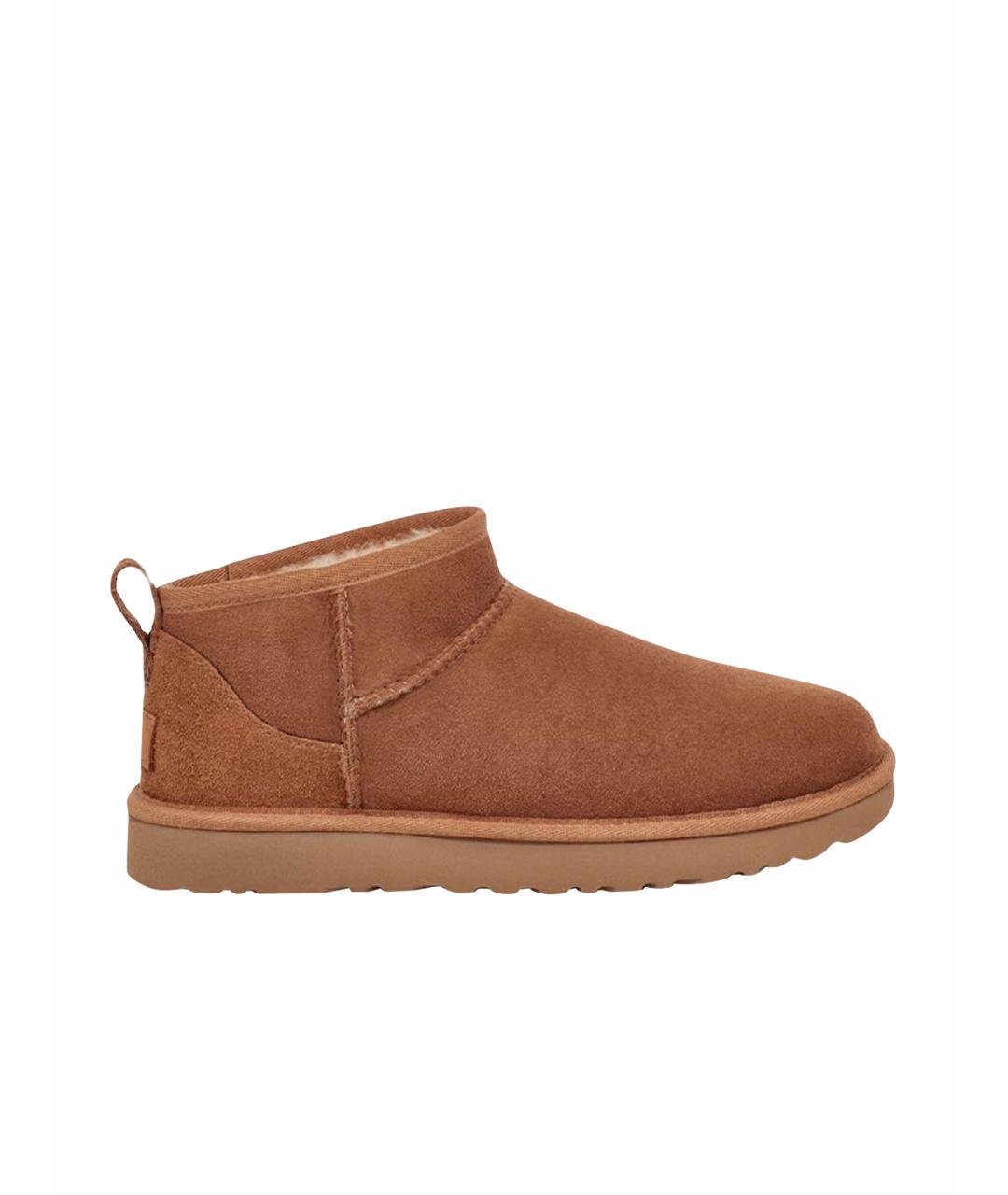 UGG AUSTRALIA Горчичные замшевые ботинки, фото 1