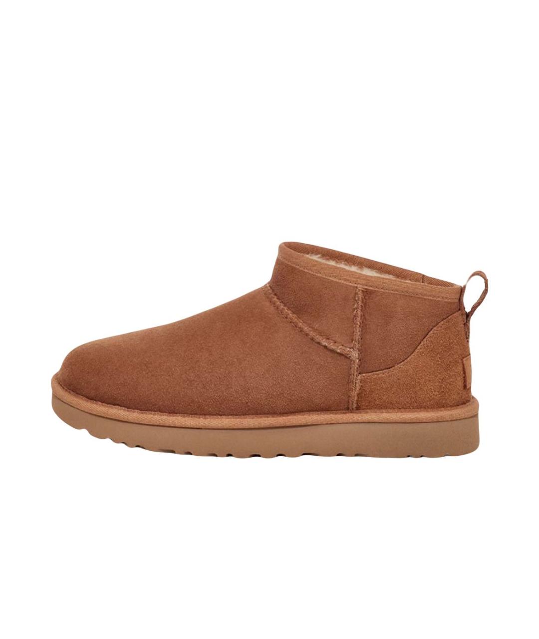 UGG AUSTRALIA Горчичные замшевые полусапоги, фото 3