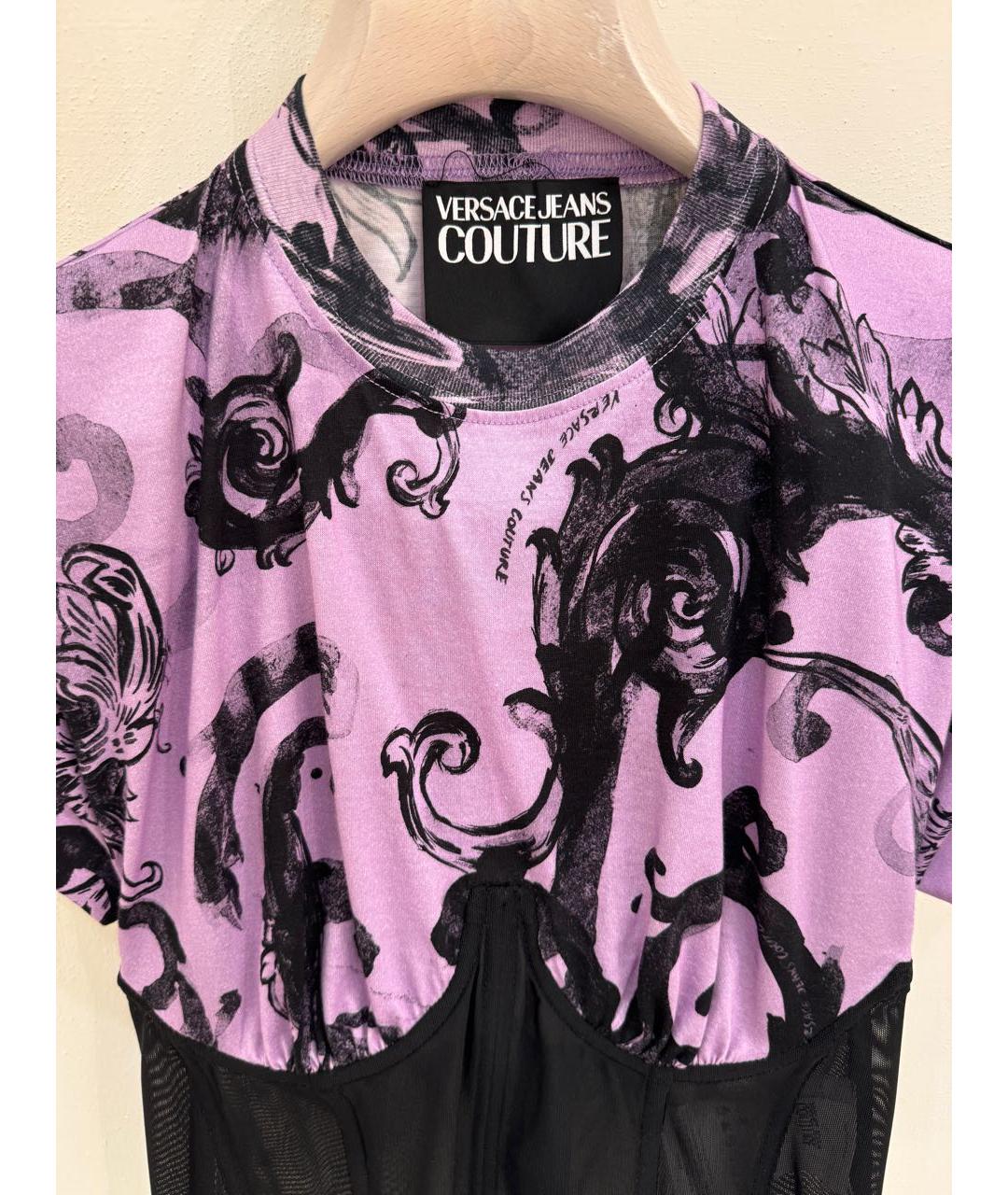 VERSACE JEANS COUTURE Мульти хлопковая футболка, фото 3