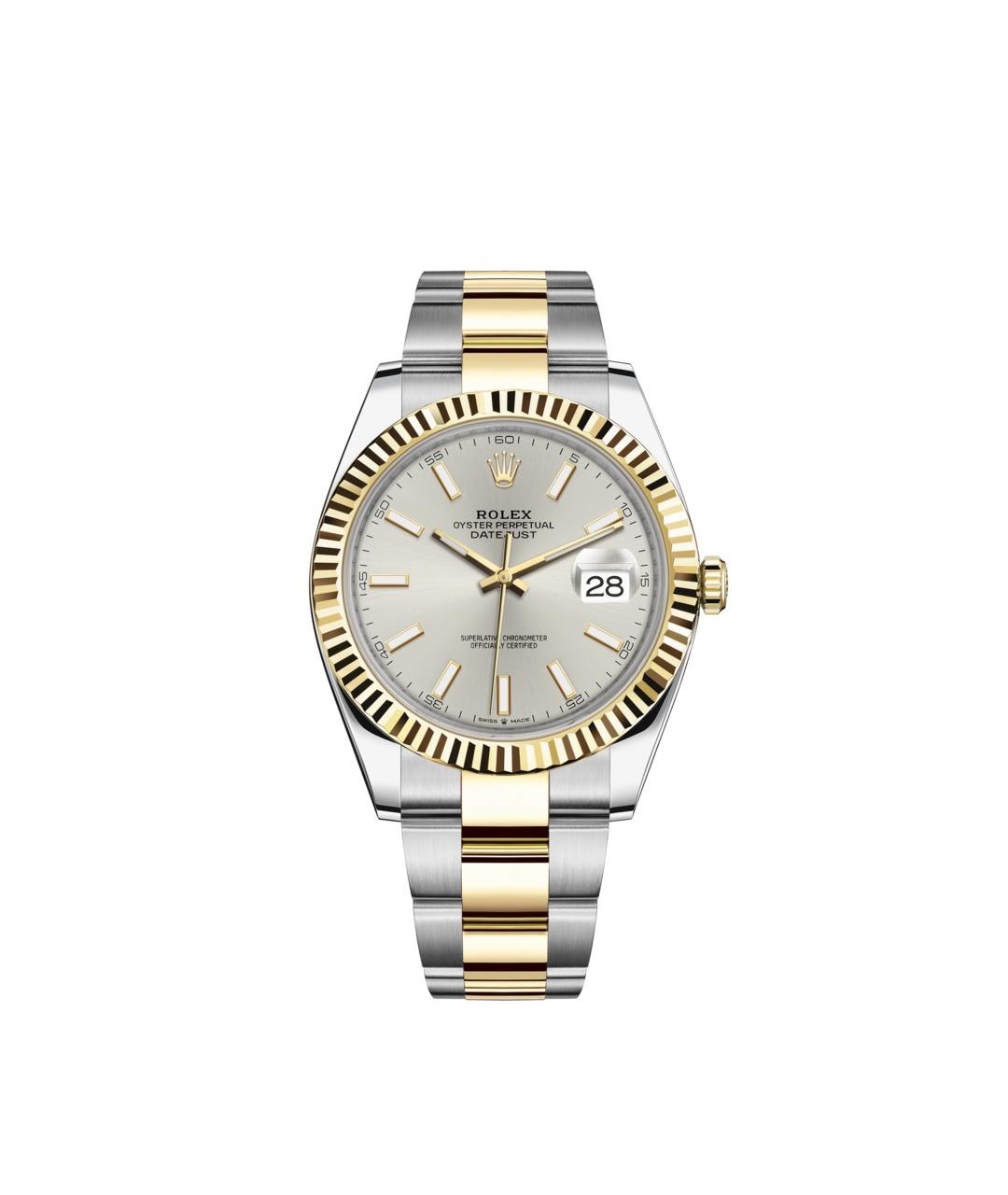 ROLEX Серебряные часы из желтого золота, фото 1