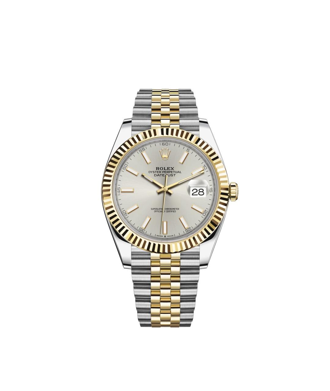 ROLEX Серебряные часы из желтого золота, фото 1