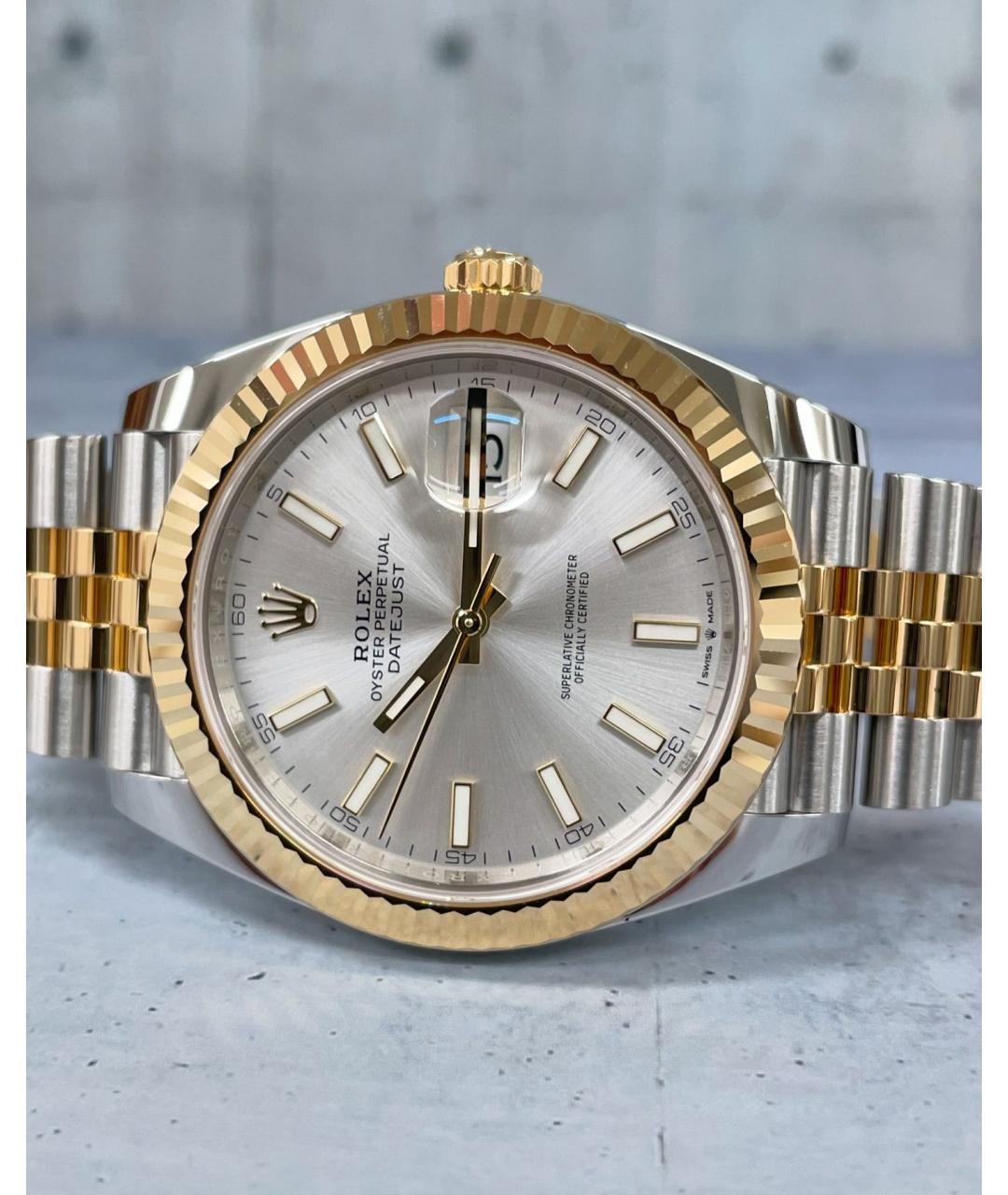 ROLEX Серебряные часы из желтого золота, фото 3