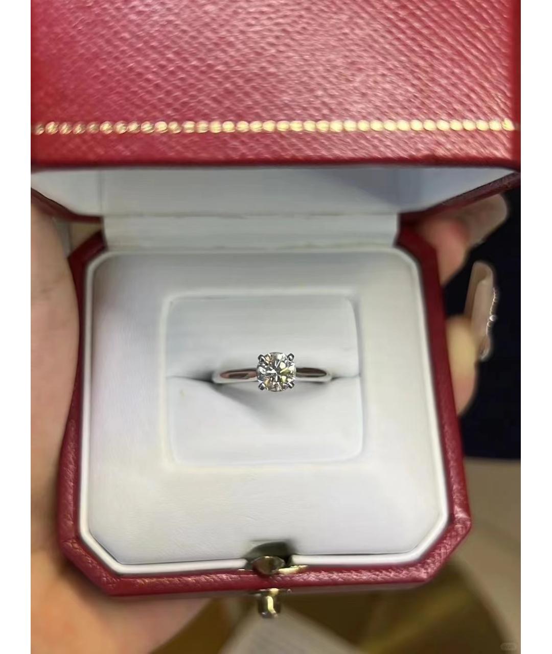 CARTIER Белое платиновое кольцо, фото 3