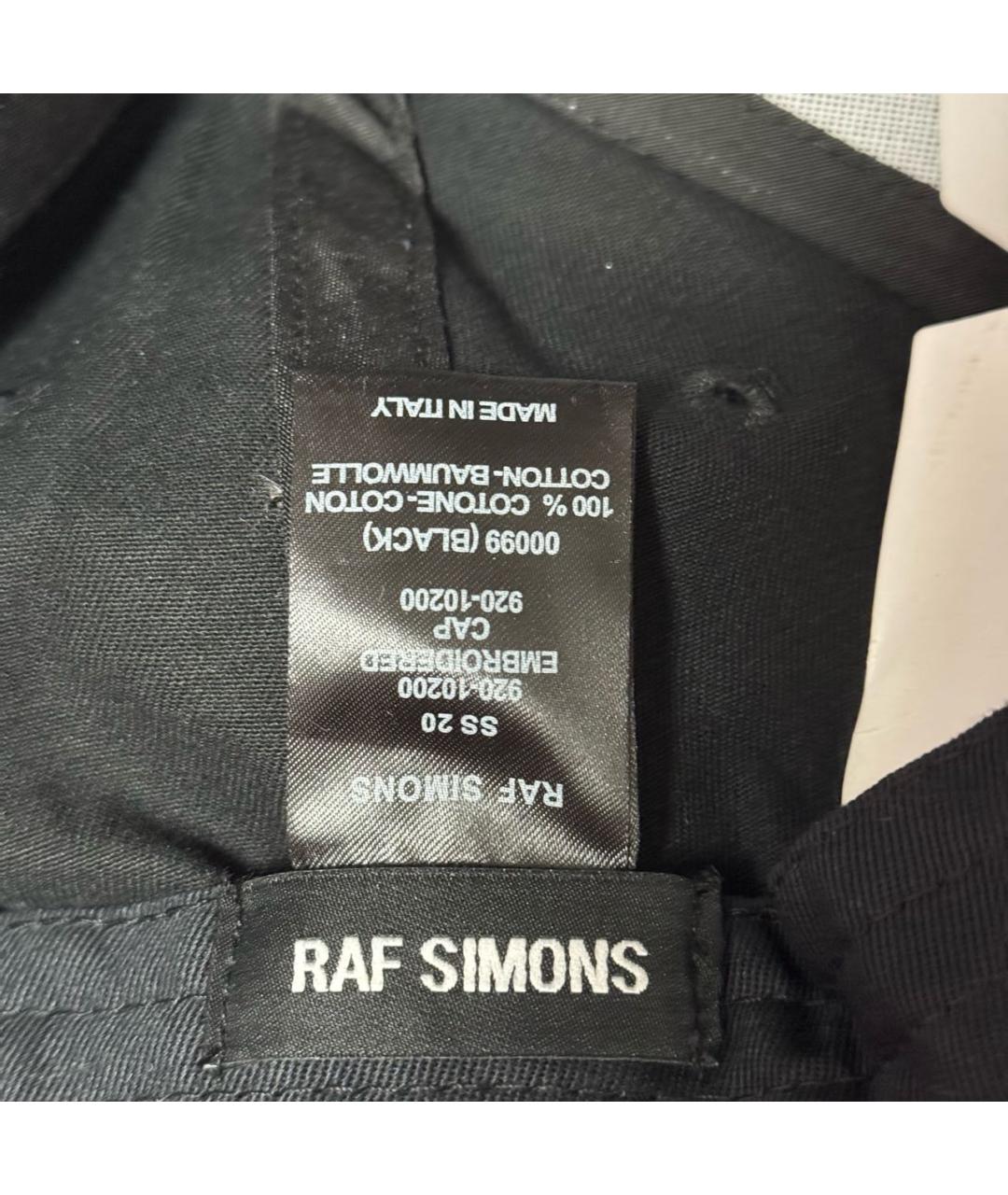 RAF SIMONS Черная кепка/бейсболка, фото 4