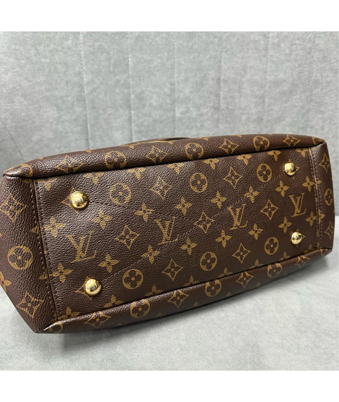 LOUIS VUITTON Коричневая кожаная сумка через плечо, фото 2