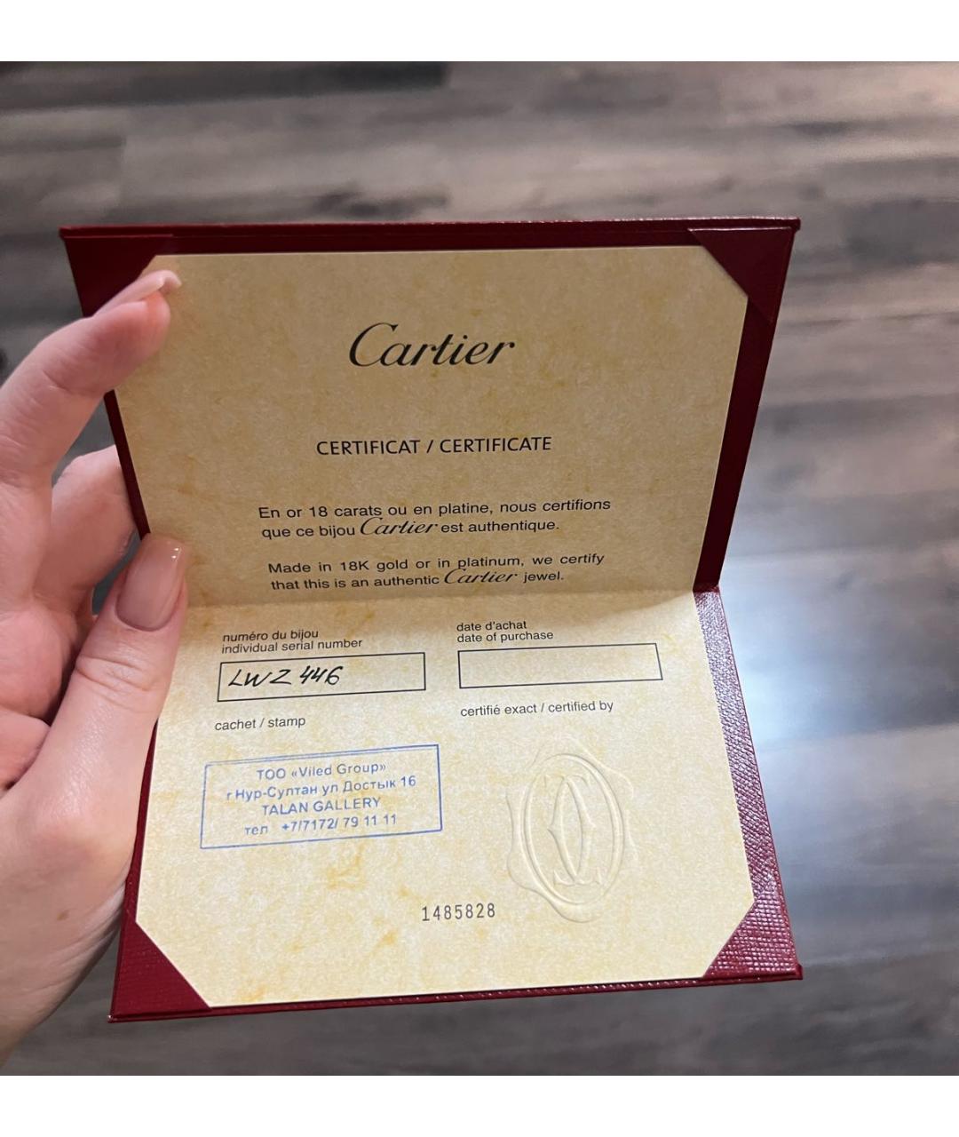 CARTIER Черная подвеска из розового золота, фото 4