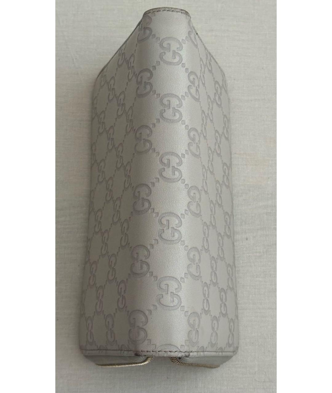 GUCCI Бежевый кожаный кошелек, фото 7