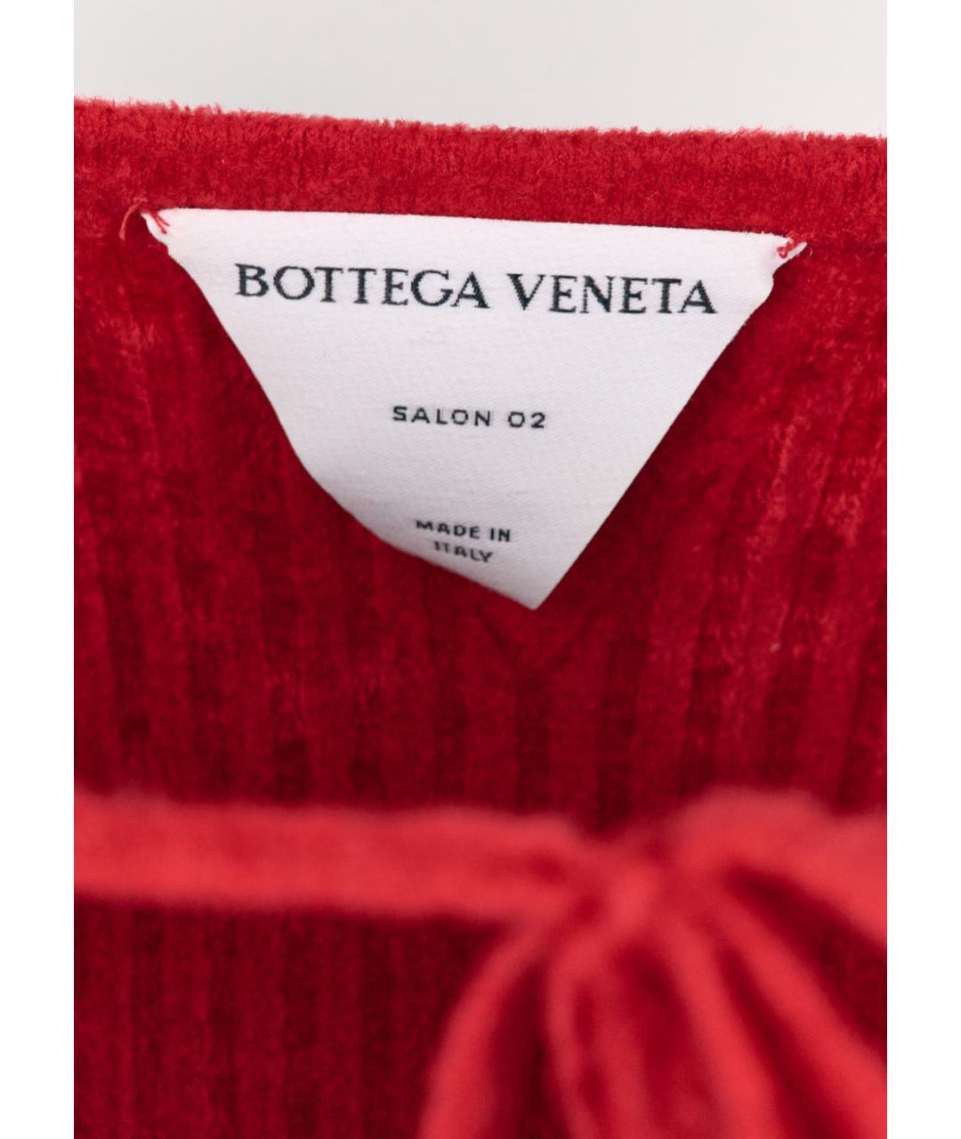 BOTTEGA VENETA Красный вискозный джемпер / свитер, фото 3