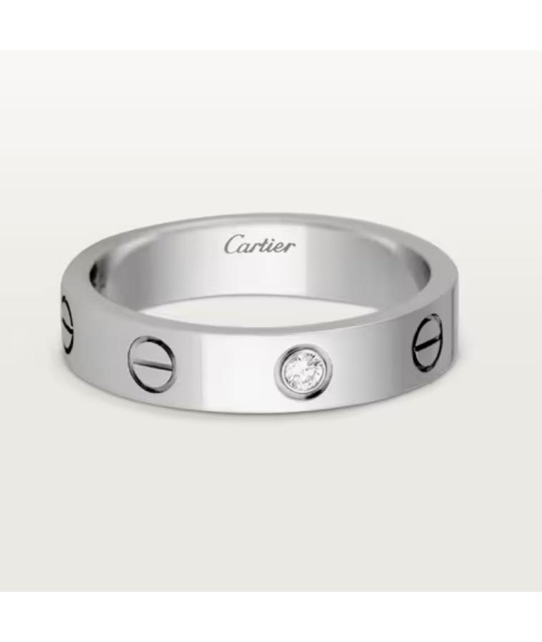 CARTIER Серебряное кольцо из белого золота, фото 4