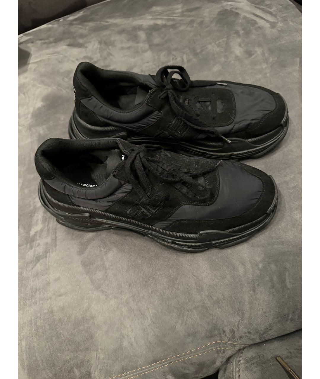 BALENCIAGA Черные низкие кроссовки / кеды, фото 6