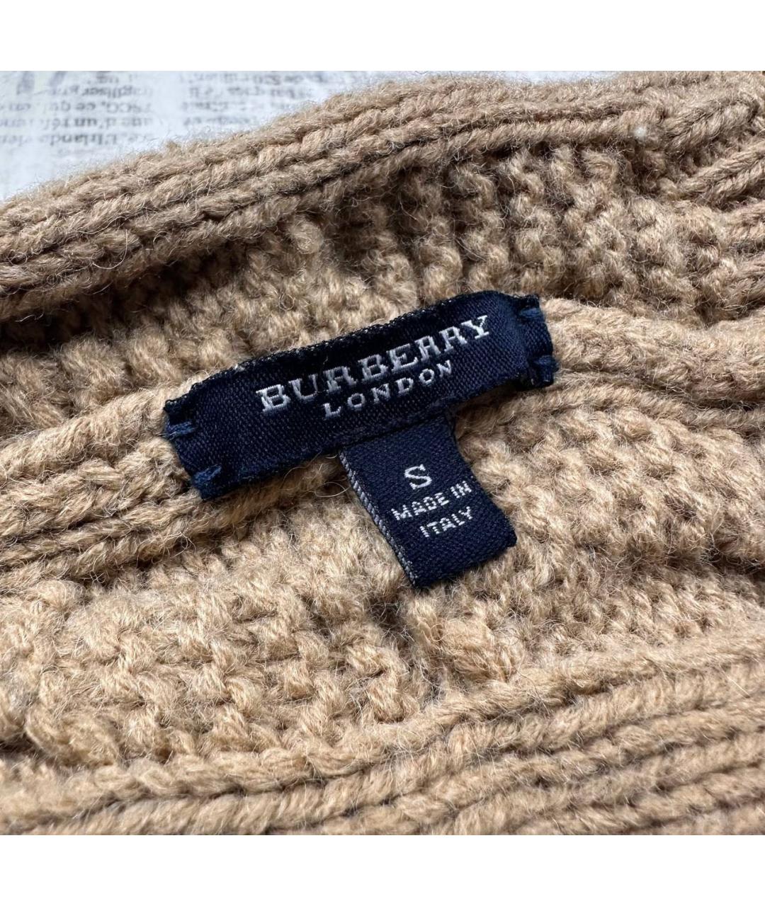 BURBERRY Бежевая шапка, фото 2