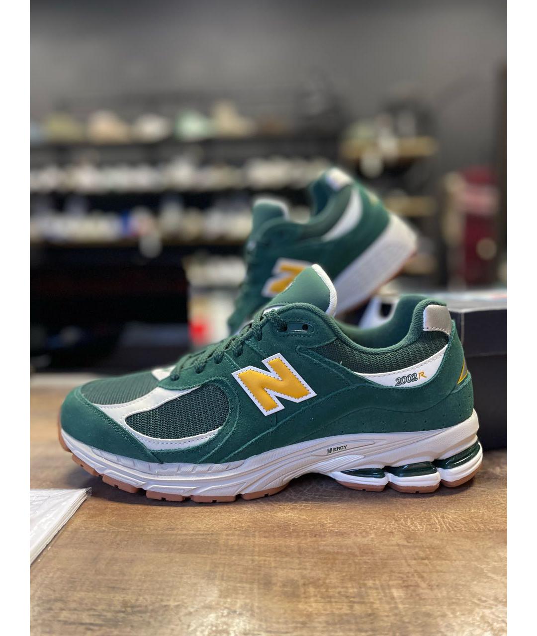 NEW BALANCE Зеленые замшевые низкие кроссовки / кеды, фото 2