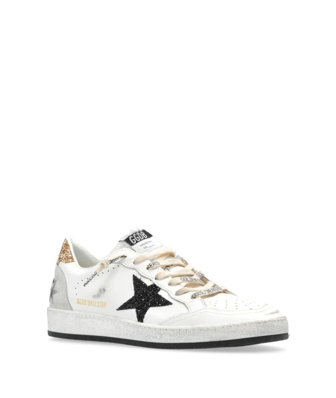 GOLDEN GOOSE DELUXE BRAND Белые кожаные кроссовки, фото 4