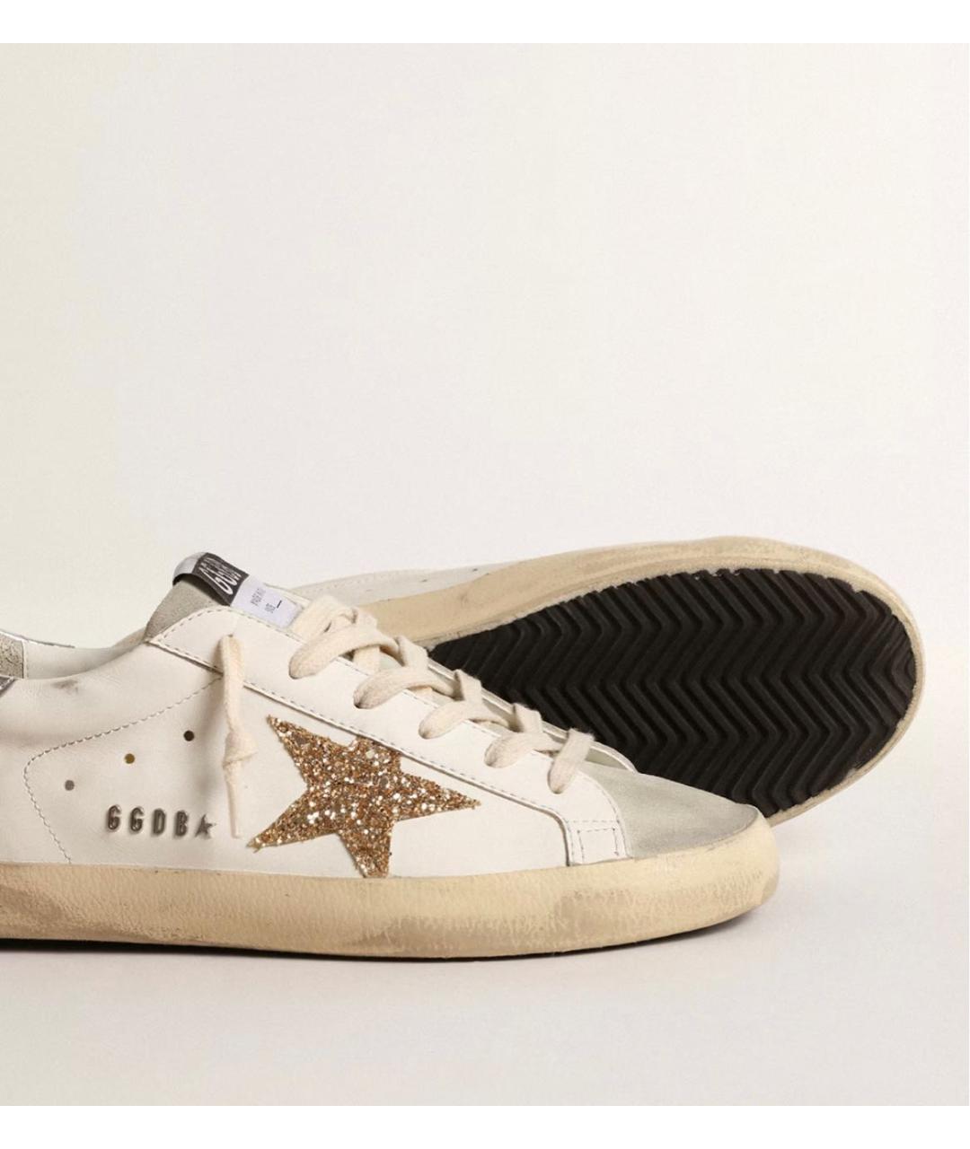 GOLDEN GOOSE DELUXE BRAND Белые кожаные кеды, фото 3