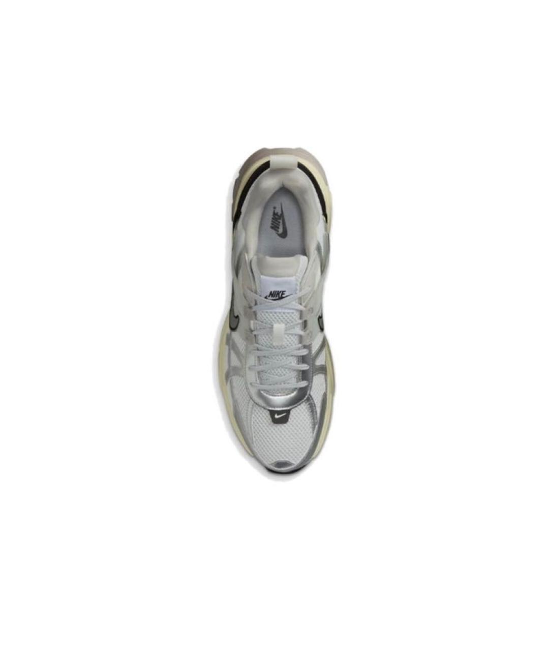 NIKE Серебряные синтетические низкие кроссовки / кеды, фото 2