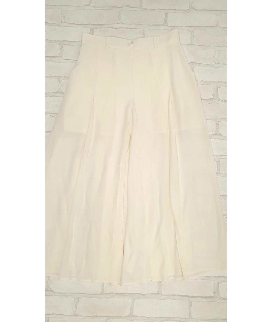 AGNONA Бежевая шелковая юбка-шорты, фото 2