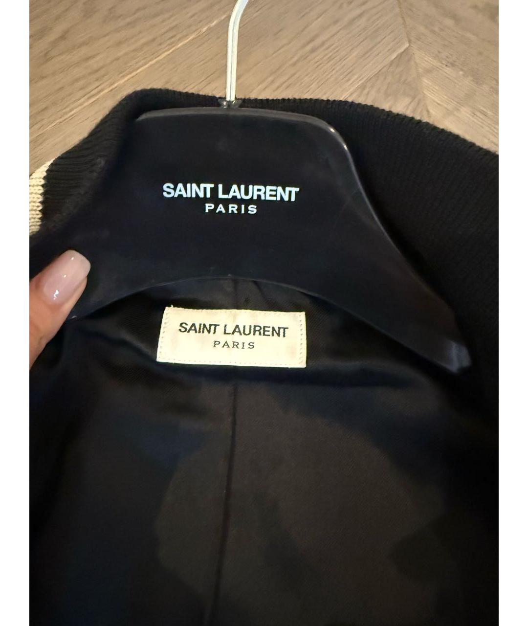 SAINT LAURENT Черная креповая куртка, фото 6