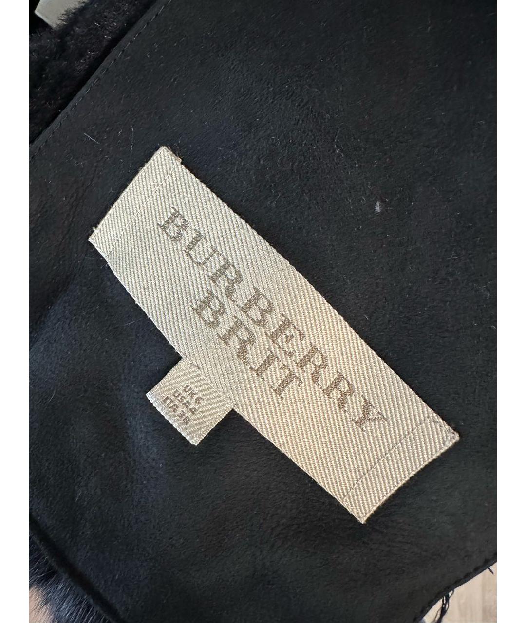 BURBERRY Черная дубленка, фото 6