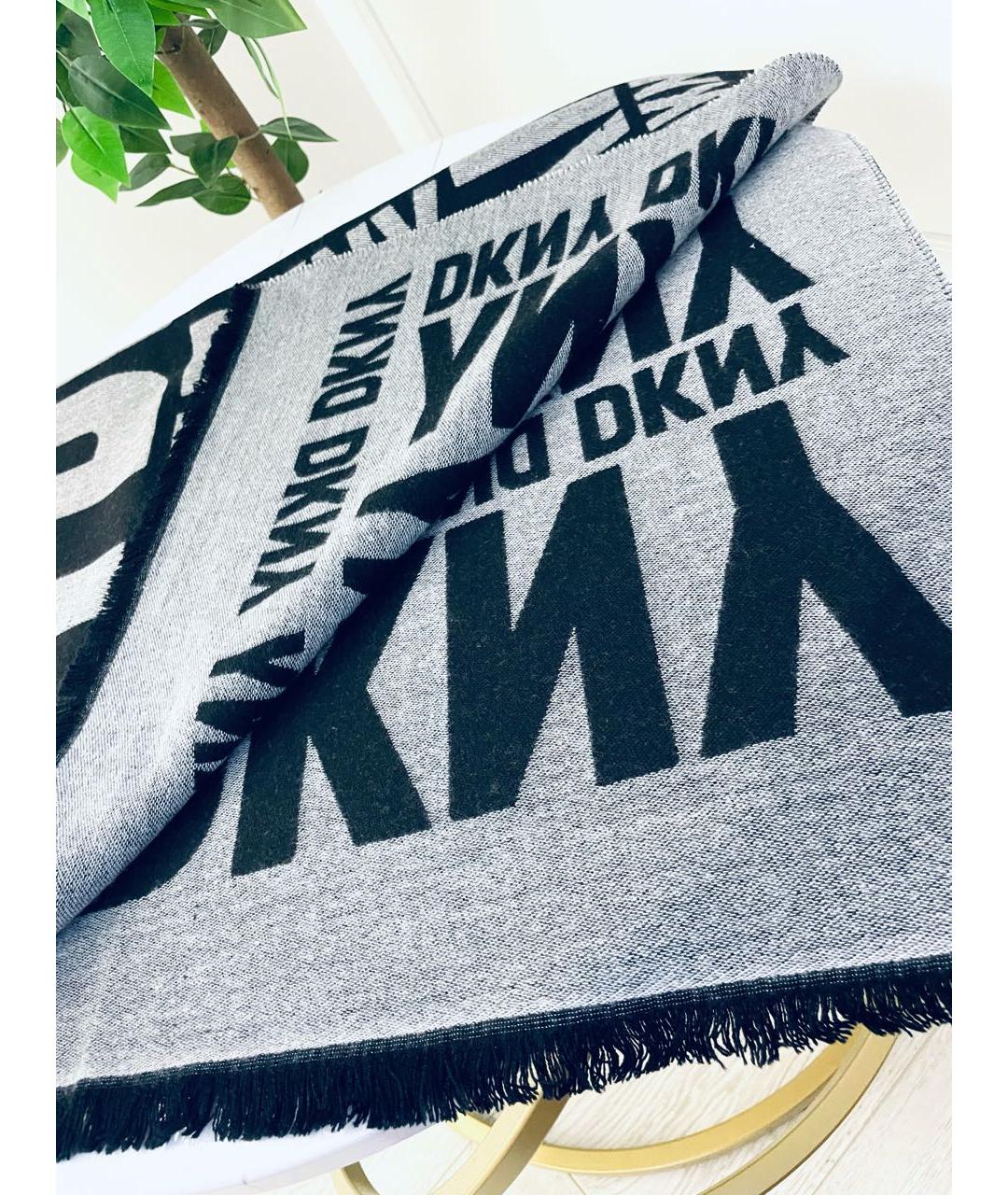 DKNY Черный шарф, фото 4