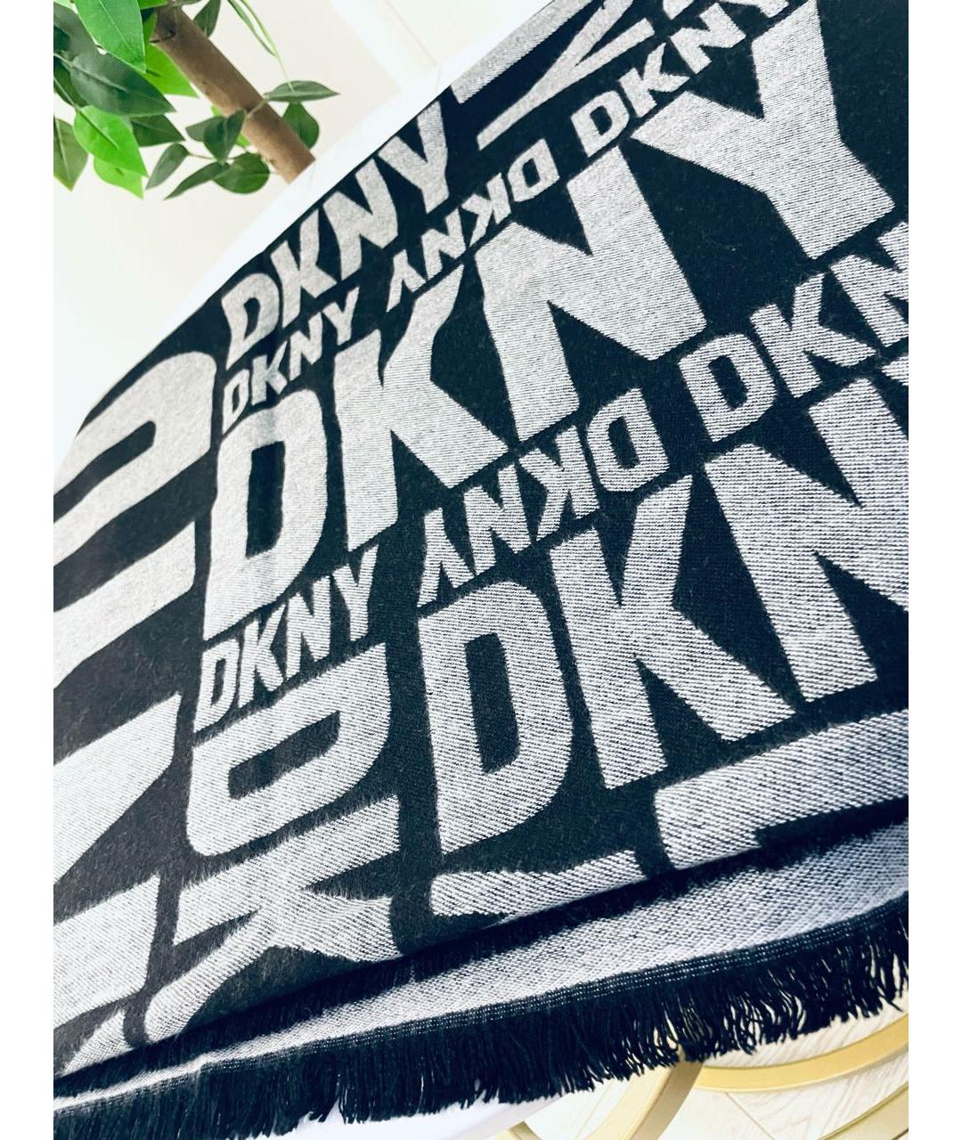 DKNY Черный шарф, фото 3