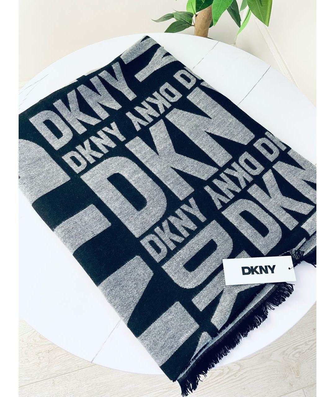 DKNY Черный шарф, фото 5