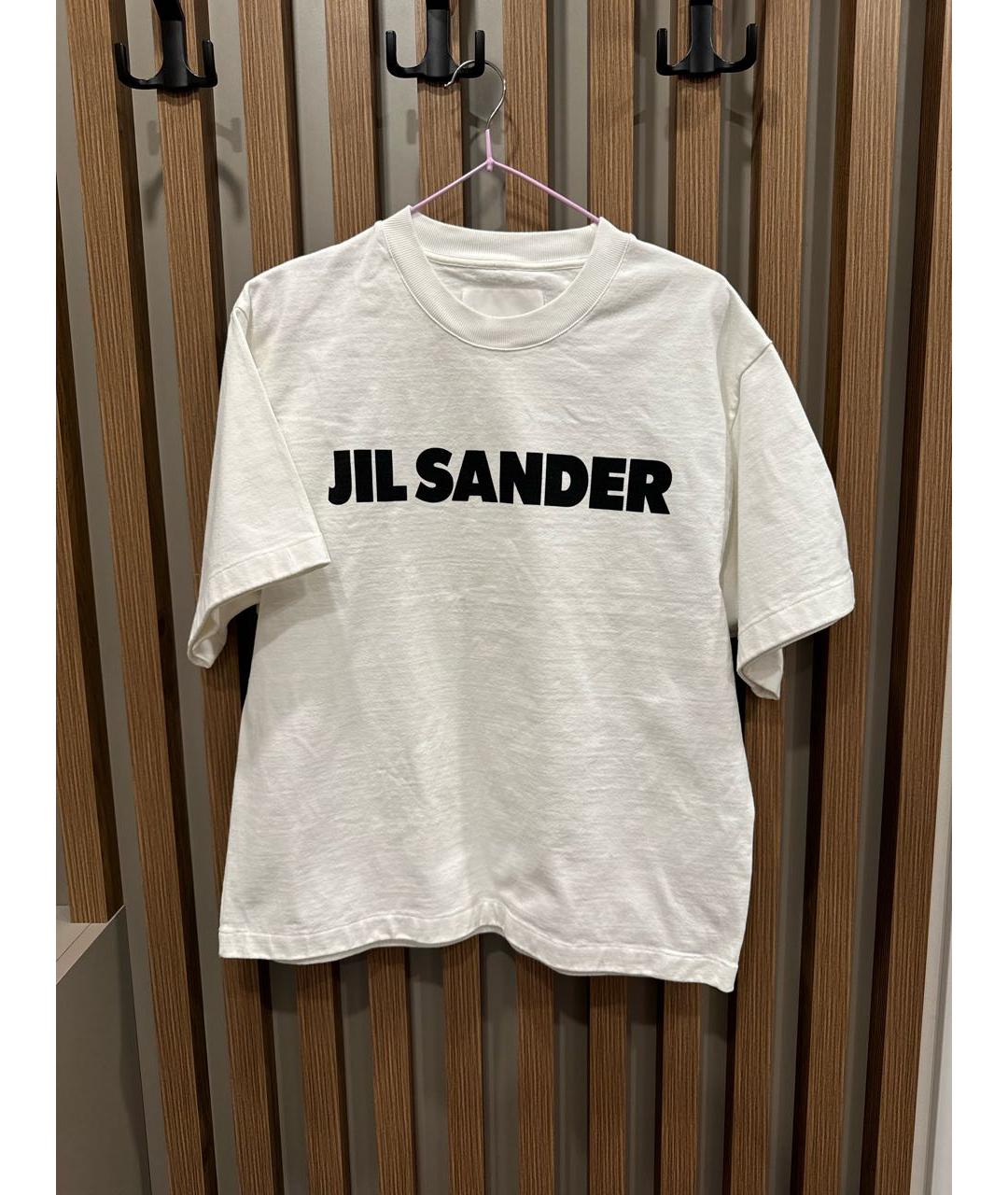 JIL SANDER Белая хлопковая футболка, фото 5