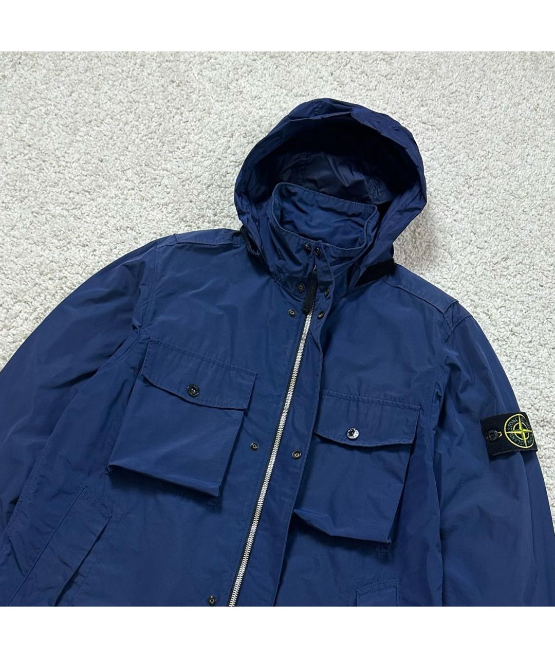 STONE ISLAND Синяя полиэстеровая куртка, фото 4