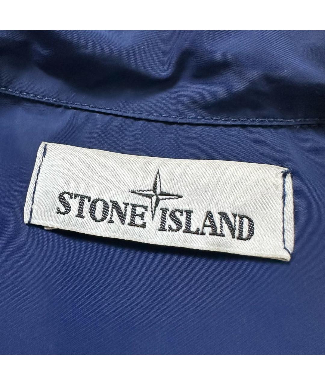 STONE ISLAND Синяя полиэстеровая куртка, фото 6