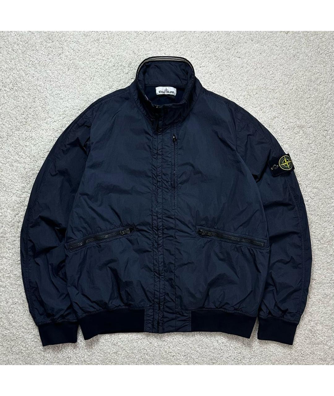 STONE ISLAND Темно-синяя полиамидовая куртка, фото 9