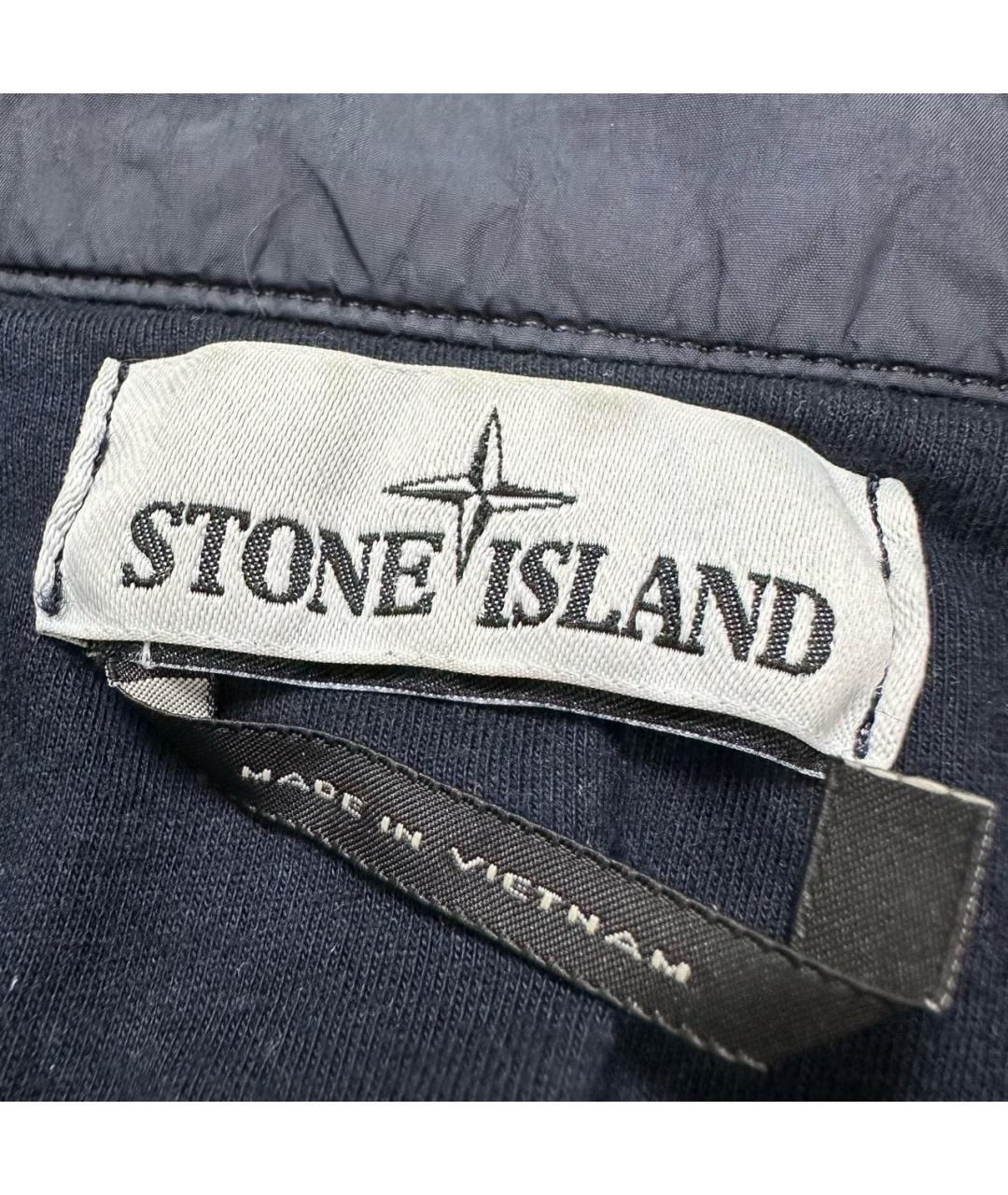 STONE ISLAND Темно-синяя полиамидовая куртка, фото 5