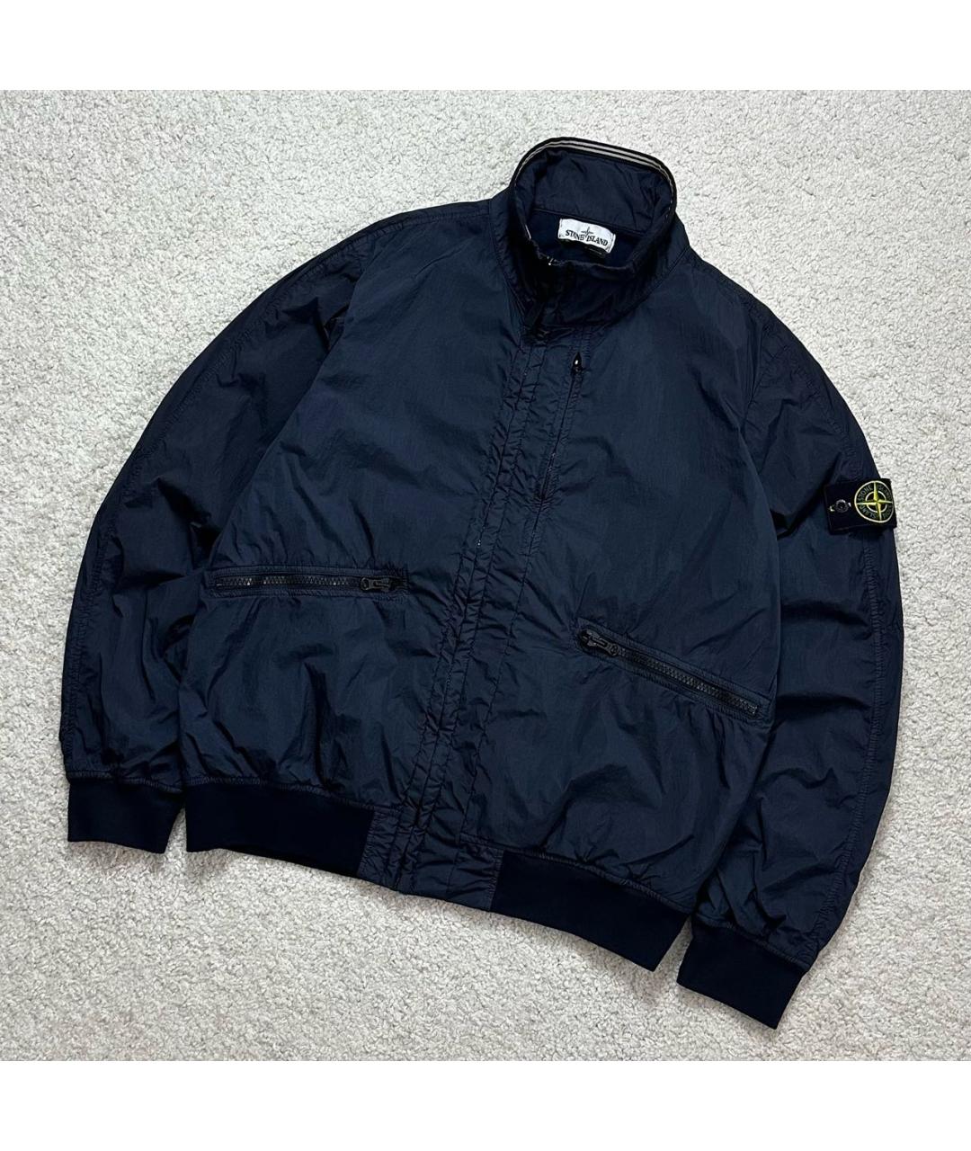 STONE ISLAND Темно-синяя полиамидовая куртка, фото 2