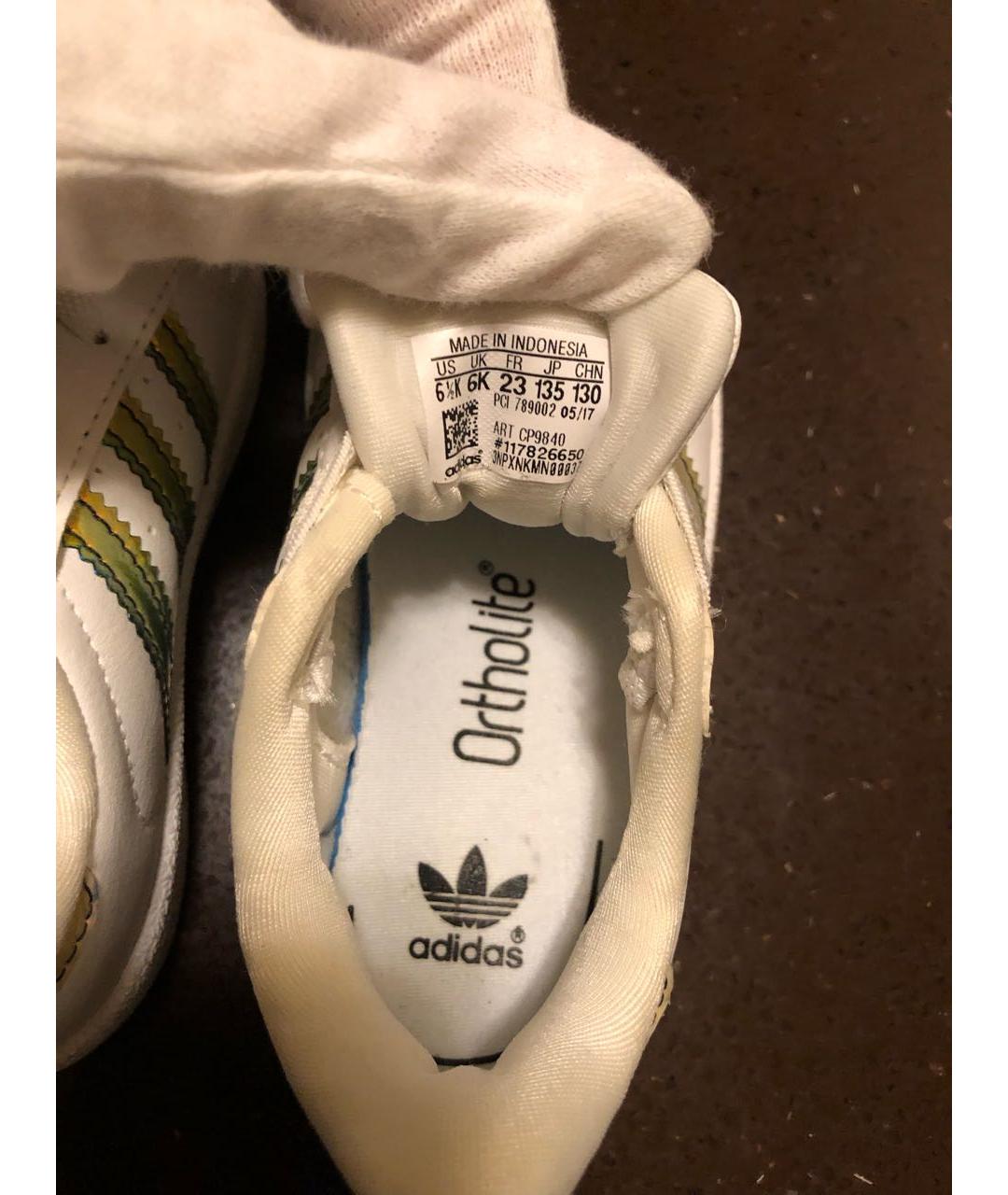 ADIDAS Белые кожаные кеды, фото 8