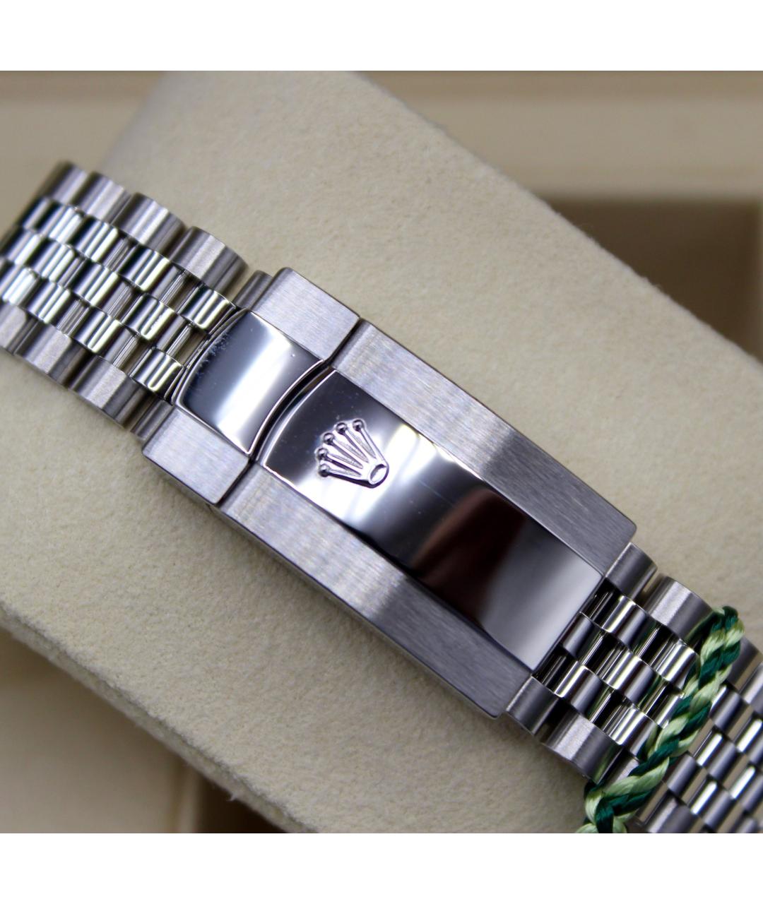ROLEX Черные часы из белого золота, фото 5