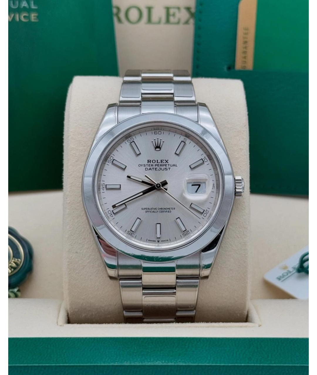 ROLEX Серебряные часы, фото 2
