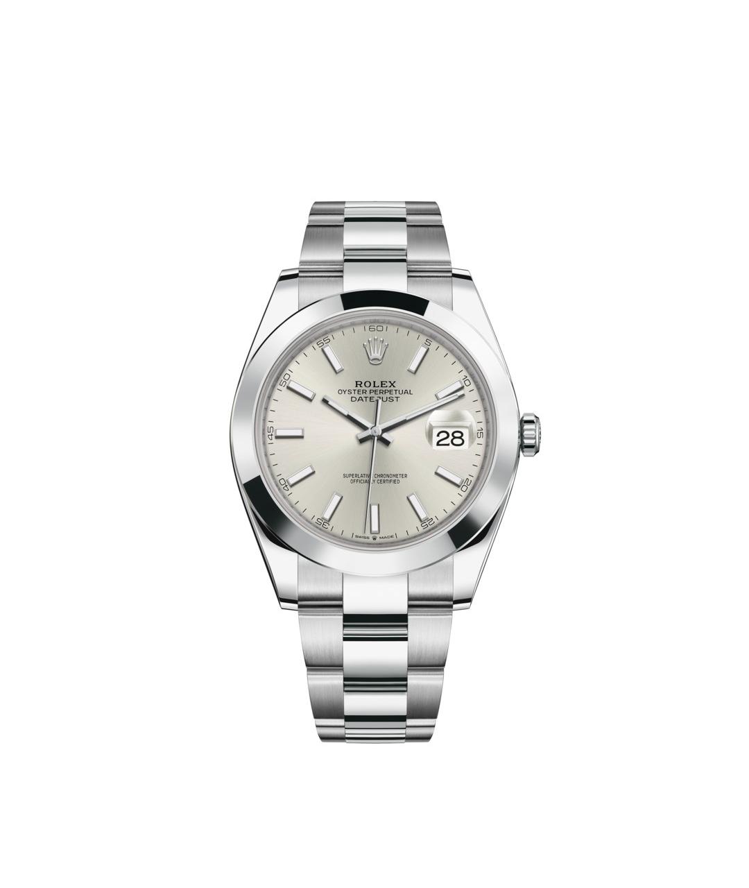 ROLEX Серебряные часы, фото 1