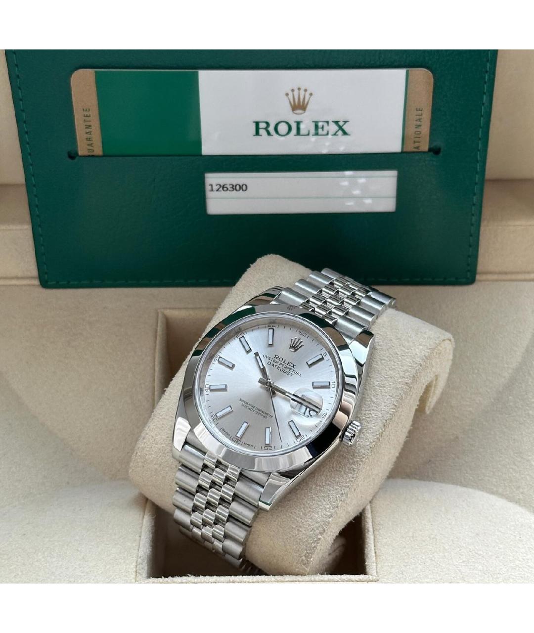 ROLEX Серебряные часы, фото 7