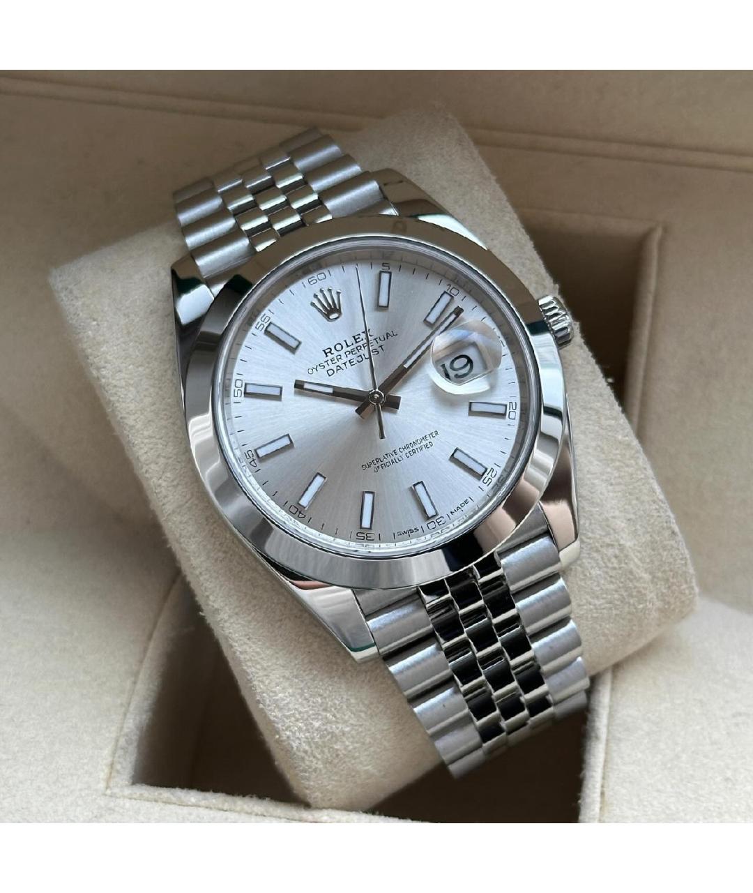 ROLEX Серебряные часы, фото 3