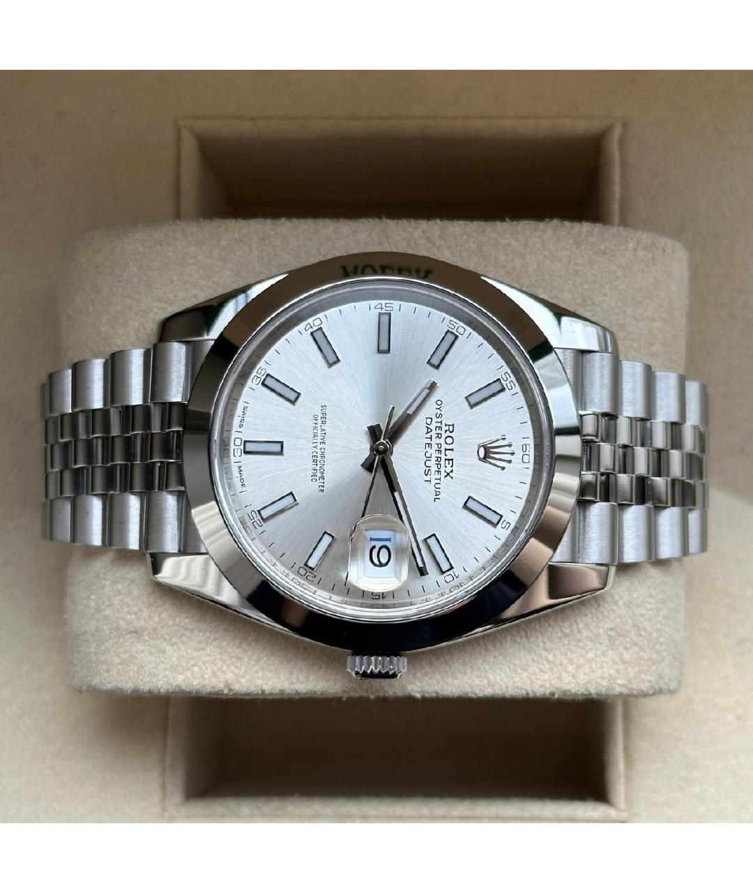 ROLEX Серебряные часы, фото 4