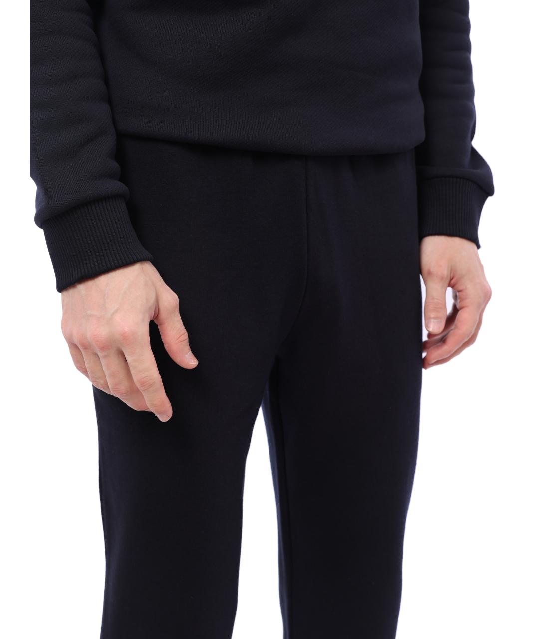 BURBERRY Черные хлопковые повседневные брюки, фото 5