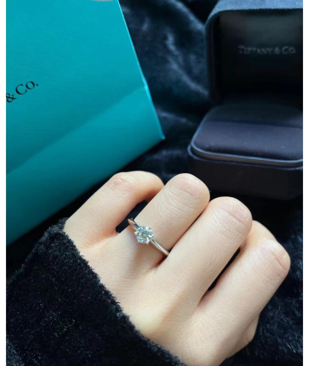 TIFFANY&CO Серебряное платиновое кольцо, фото 3