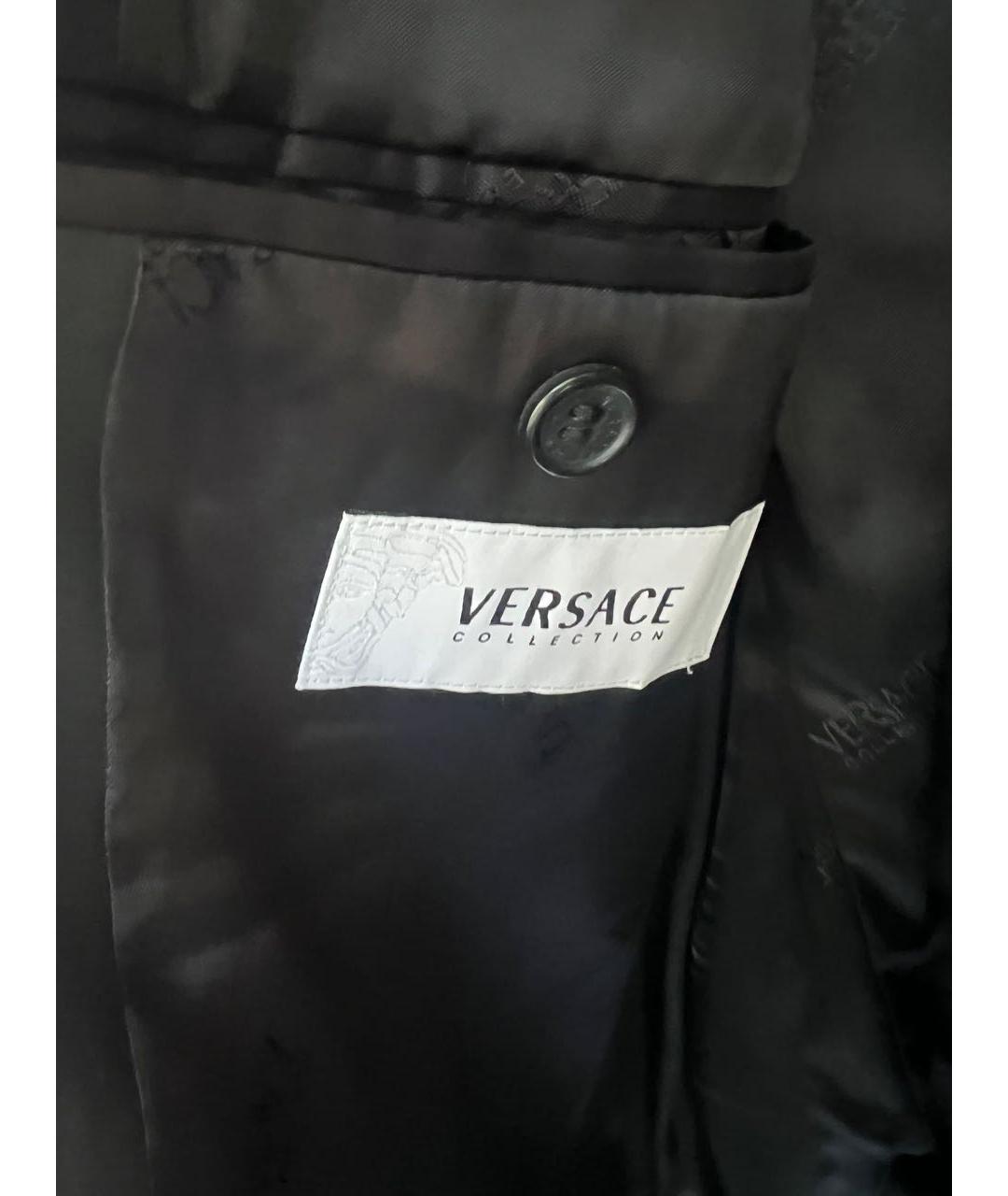 VERSACE COLLECTION Черный классический костюм, фото 4